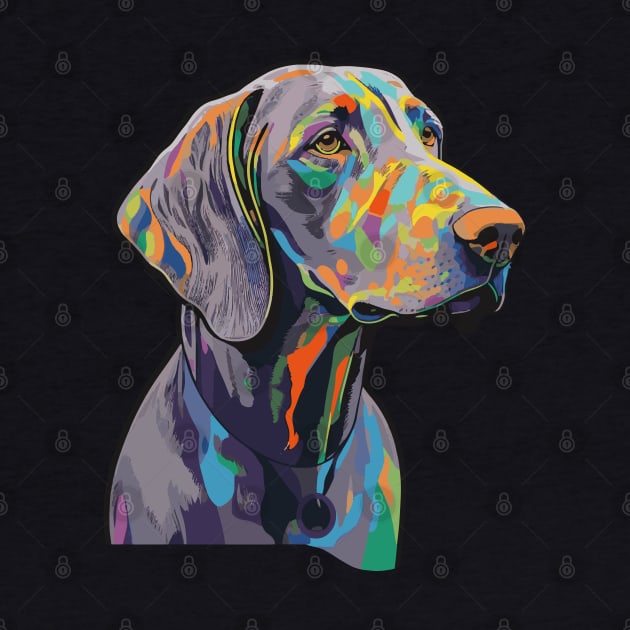 Weimaraner Dog Art by The Image Wizard